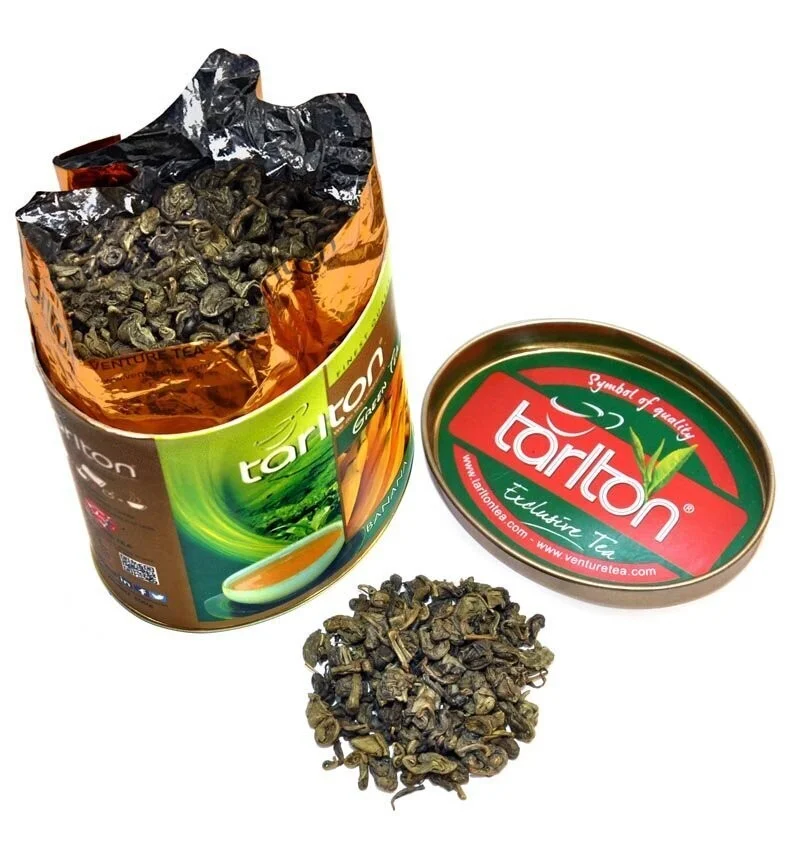 Tarlton banānu Ceilonas zaļā beramā lielo lapu tēja, Banānu Zaļā tēja, 100 g