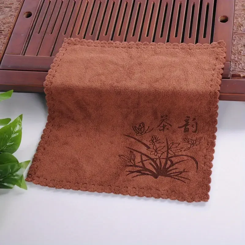 Absorbējošs audums, augstas klases biezs tējas dvieļu galdauts ķīniešu tējas ceremonijai