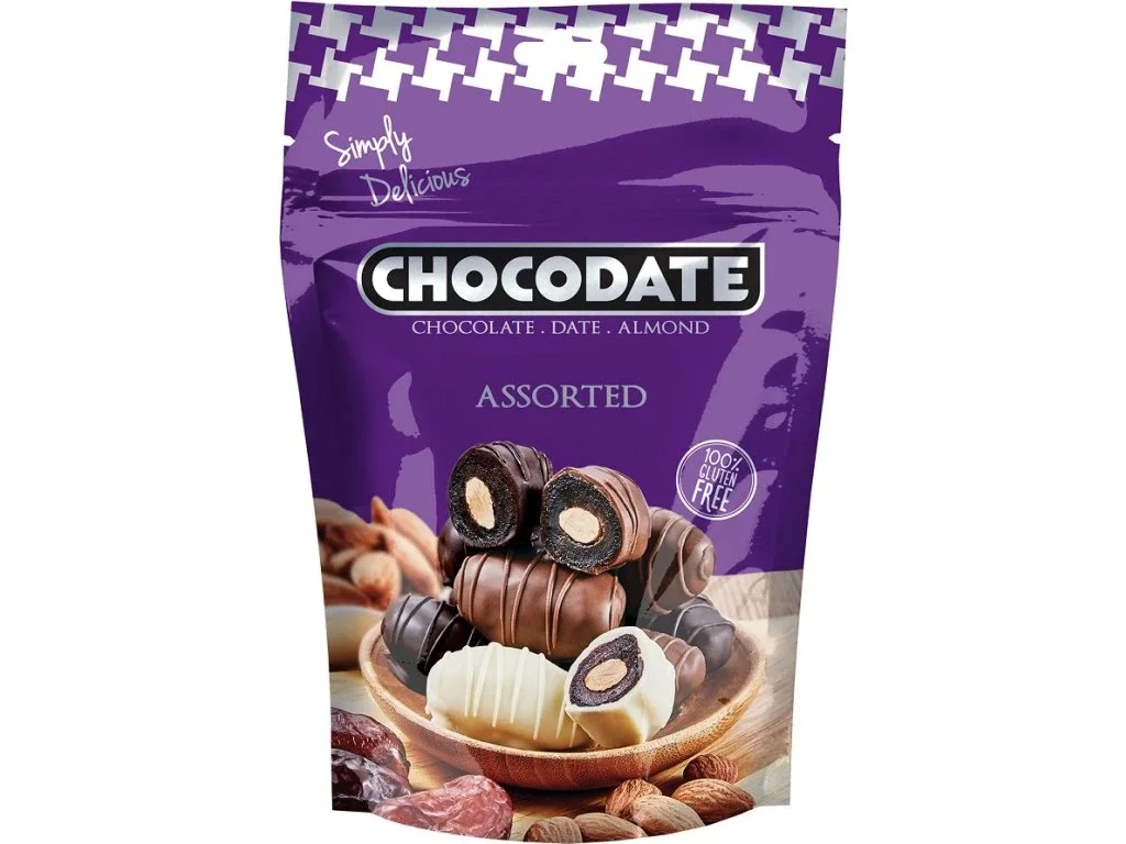 DUBAI Chocodate – финики в шоколаде с миндалем, ассорти, 90 г