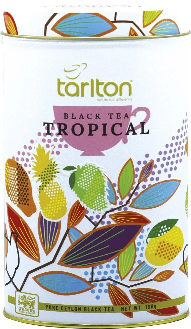 Melnā beramā lapu tēja Tropical, Tarlton, 100g