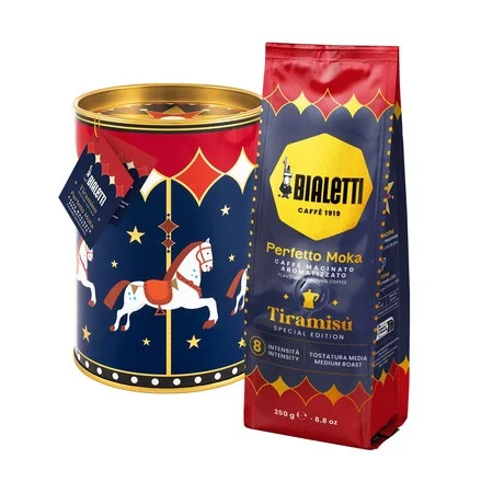 Maltā kafija Caffe Macinato Tiramisu Joyful Christmas Espresso 250 g Bialetti