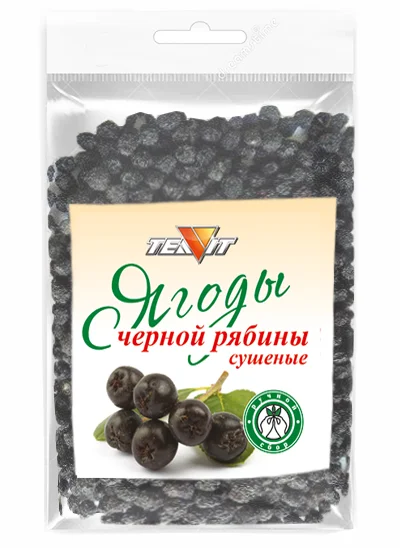 Žāvētas melnās pīlādža jeb aronijas ogas (vesela) 50g Teavit