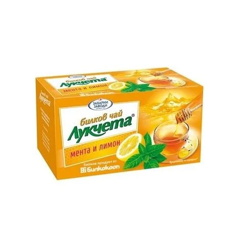 Чай с лимоном и мятой (24г) 20шт x 1,2г Лукчета