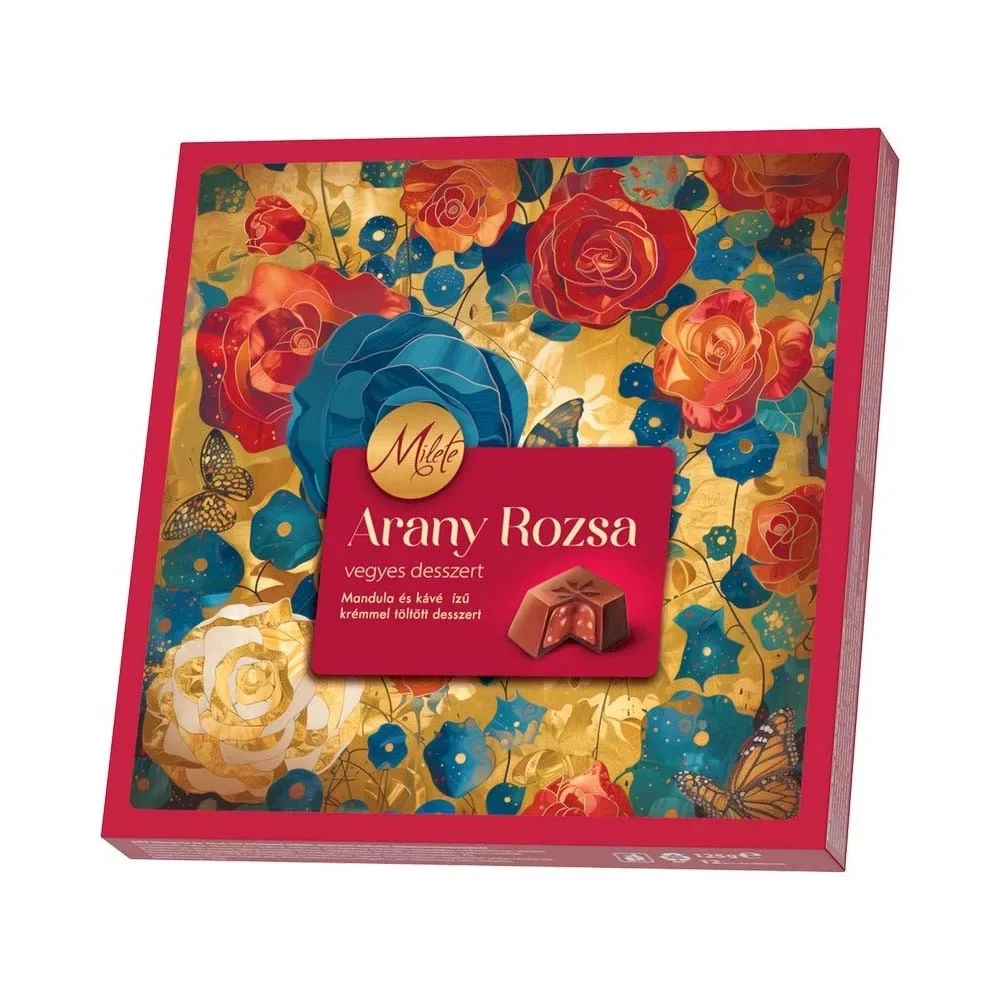 Milete Arany Rózsa конфеты ассорти со вкусом миндаля и кофе 125 г