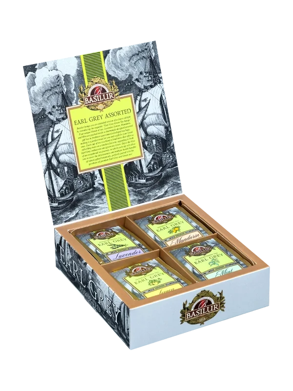 Zaļā tēja EARL GREY ASSORTED (40x2g) Basilur