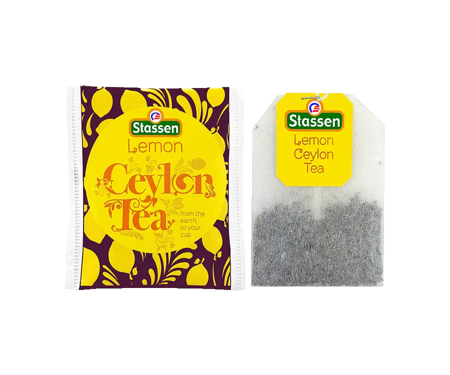 Stassen Lemon melna tēja ar citrona aromātu 25 tējas maisiņi