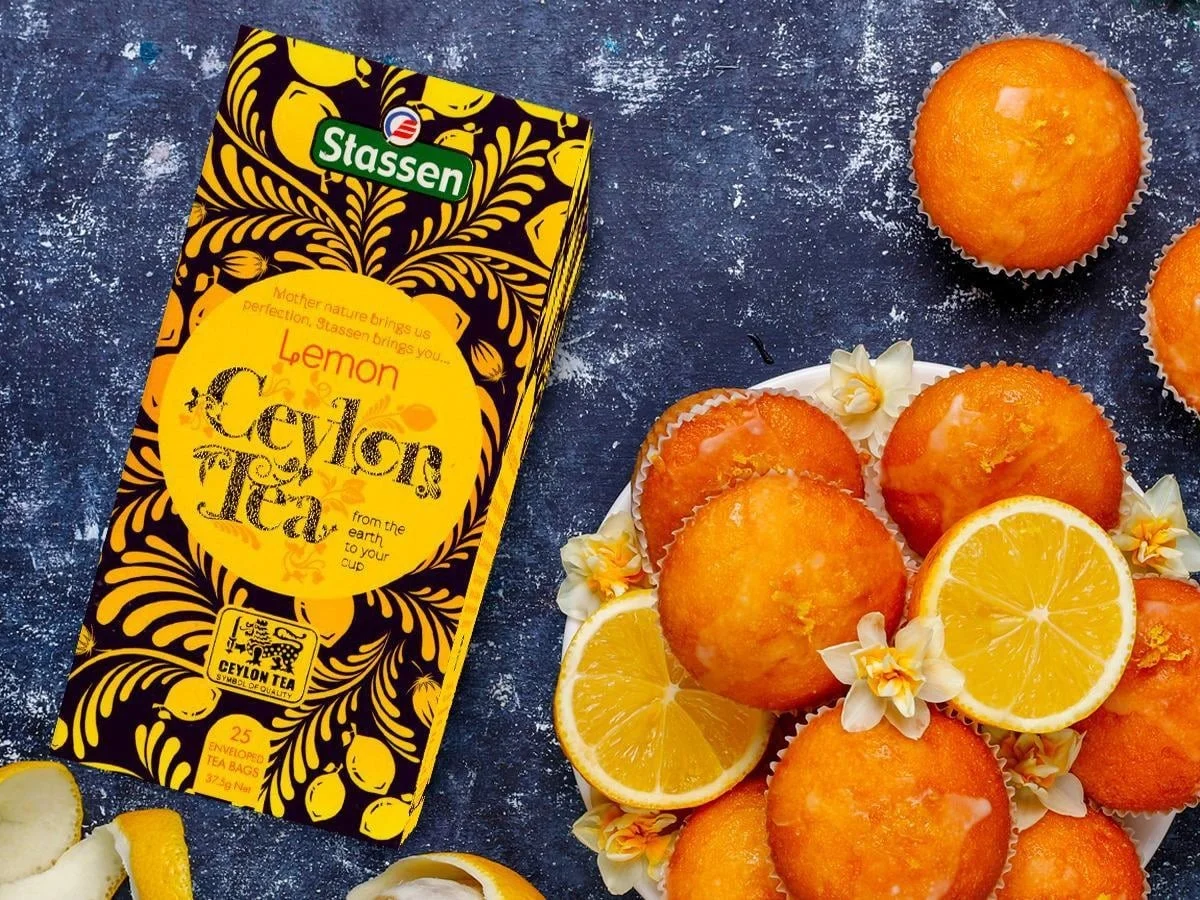 Stassen Lemon melna tēja ar citrona aromātu 25 tējas maisiņi