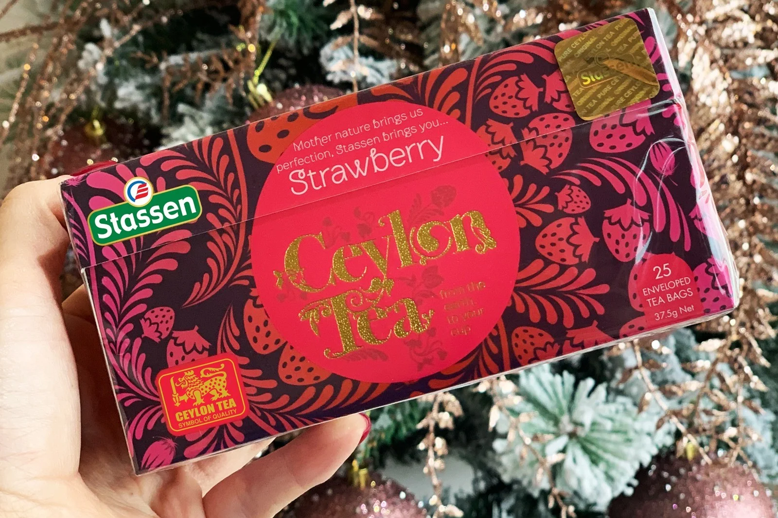 Stassen Strawberry melna tēja ar zemeņu aromātu 25 tējas maisiņi