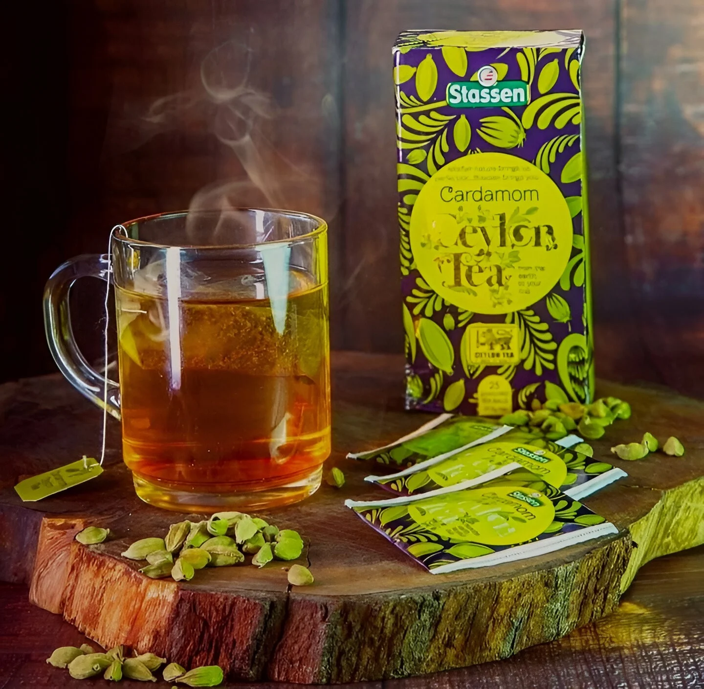 Stassen Cardamom melna tēja ar kardamonu 25 tējas maisiņi