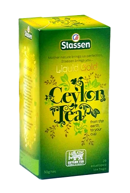 Stassen Liquid Gold Цейлонский чёрный чай 25 чайных пакетиков