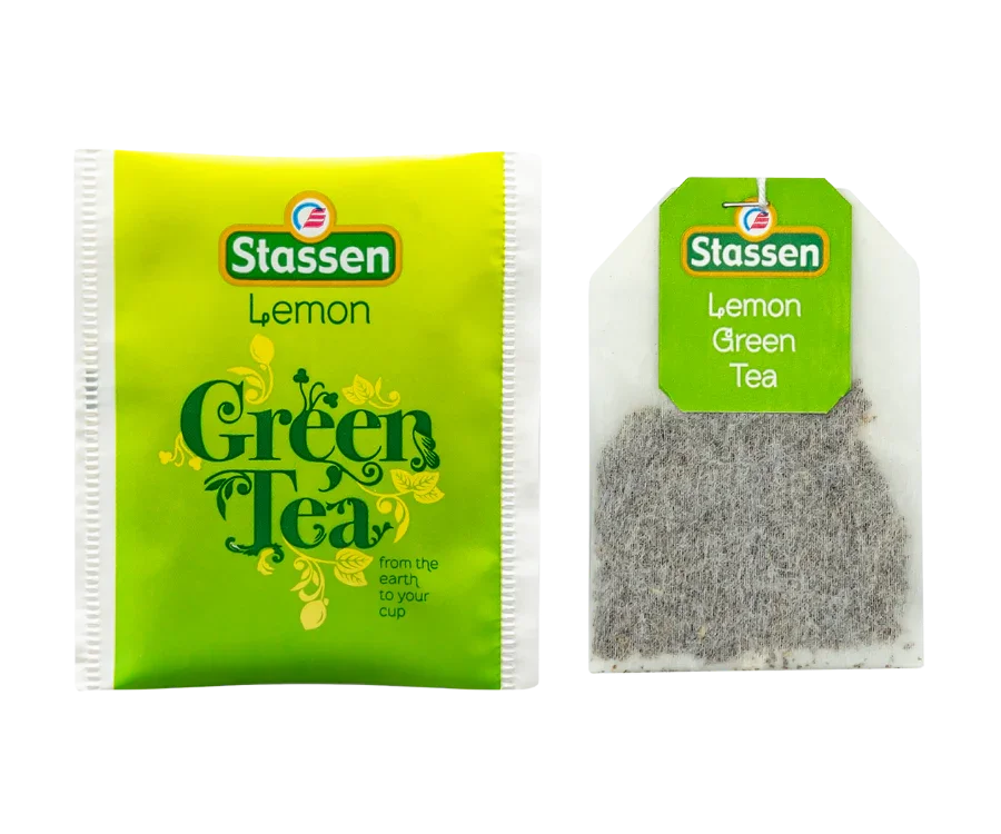 Stassen Lemon zaļā tēja ar citrona aromātu 25 tējas maisiņi