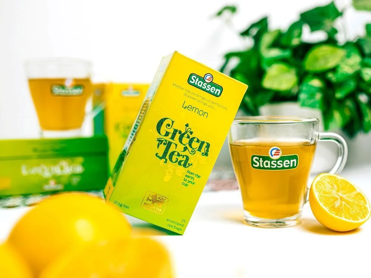 Stassen Lemon zaļā tēja ar citrona aromātu 25 tējas maisiņi
