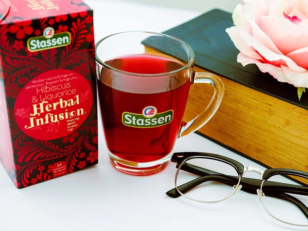 Stassen Hibiskus & Liquorice tējas dzēriens a hibisku un lakricu 25 tējas paciņas