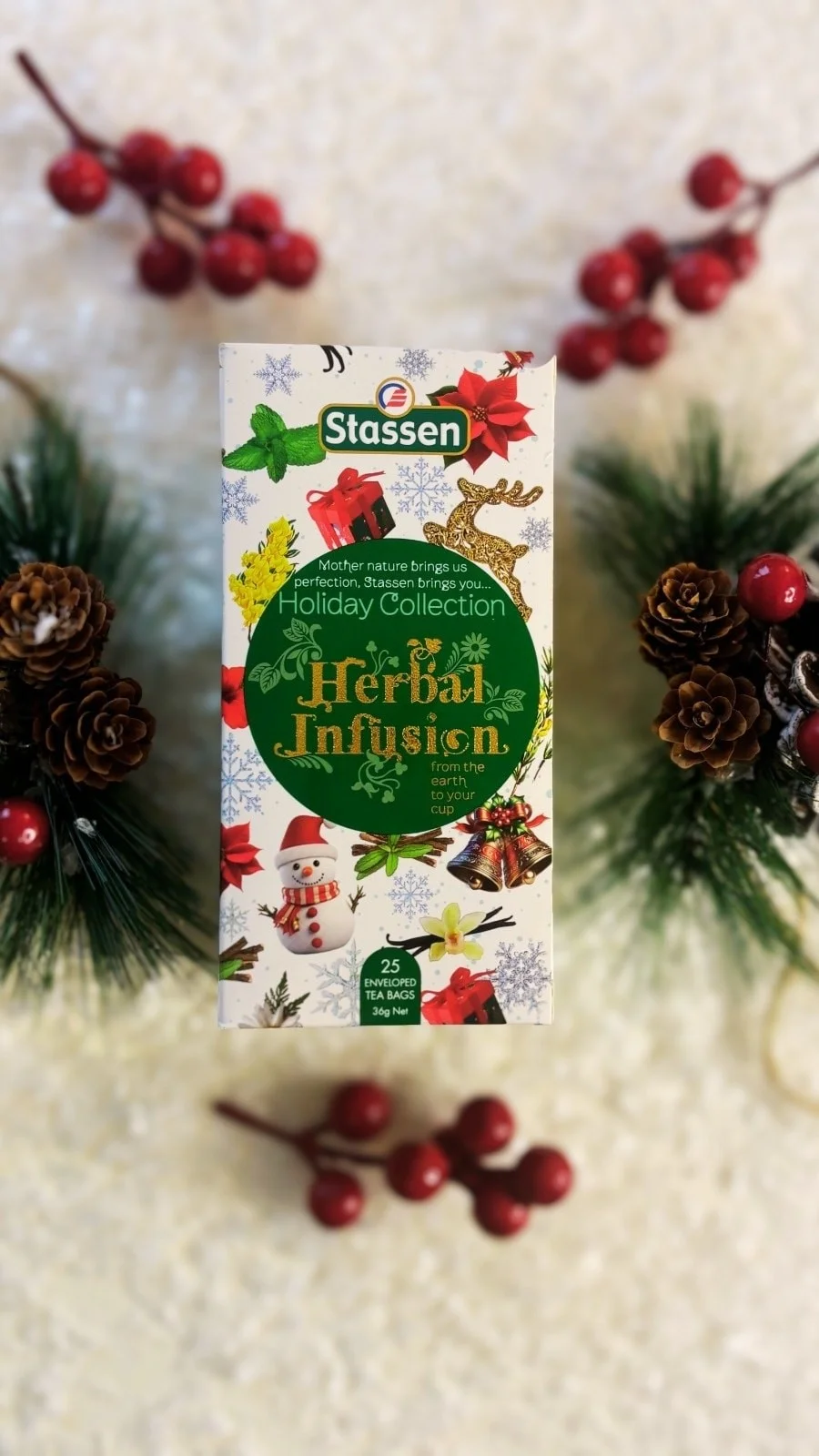 Stassen Holiday Collection augu tējas kolekcija 25 tējas maisiņi