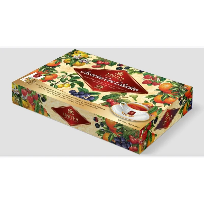 UNITEA Karaliskā tējas kolekcija, 56 x 2 g x 8, tēja paciņās