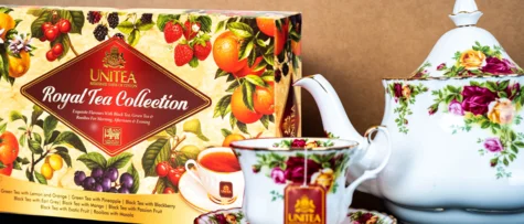 UNITEA Karaliskā tējas kolekcija, 56 x 2 g x 8, tēja paciņās