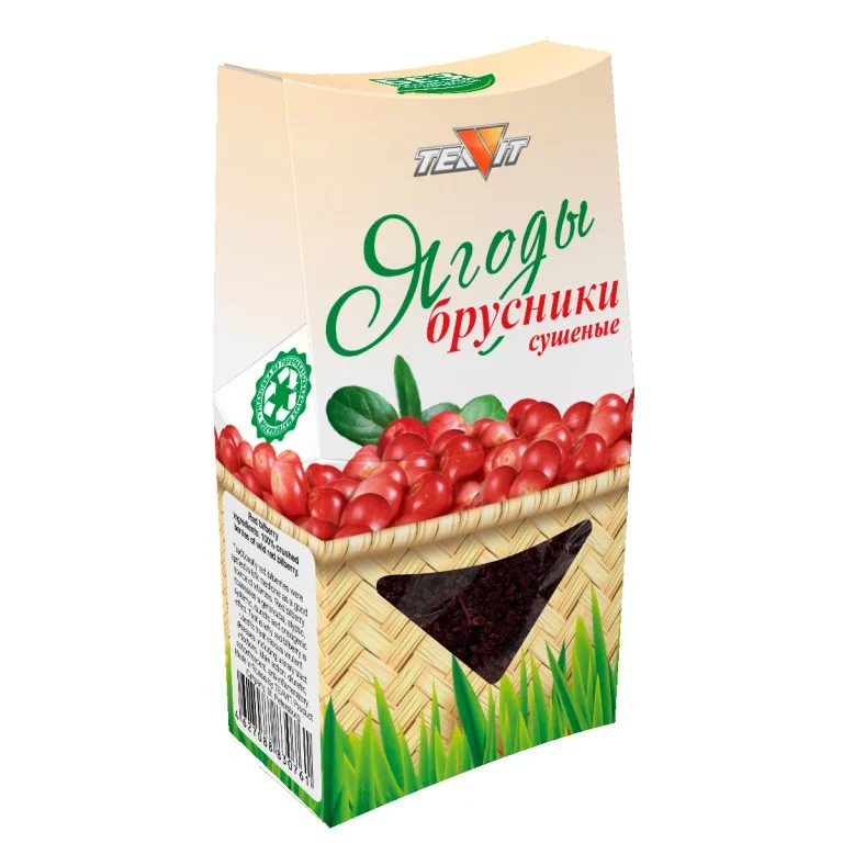 Ягоды брусники сушеные (дробленые) 50 гр Teavit