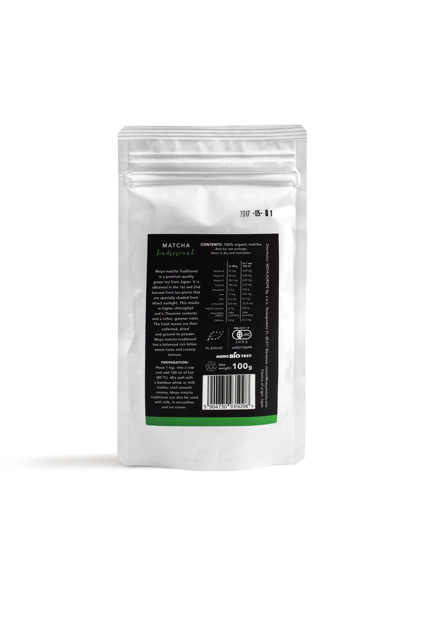 Moya Matča Tradicionāla 100g Japāna (Uji & Kagoshima) Bio