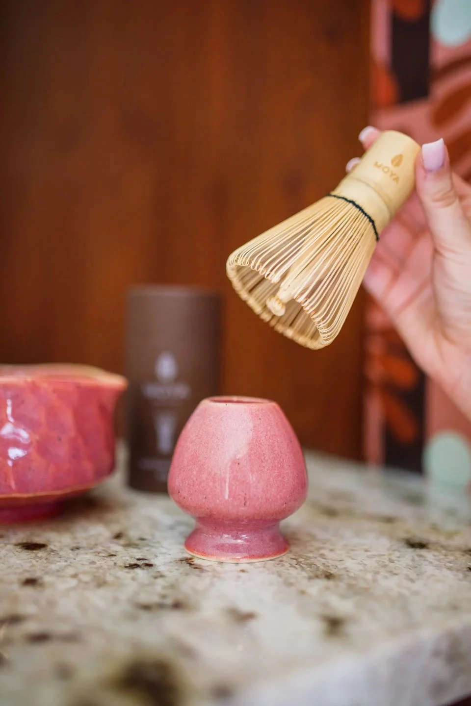 Matča tējas putojamās slotiņas turētājs - Botan MOYA