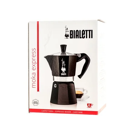 Bialetti Moka Express 6 tases 300ml kafijas aparats melns