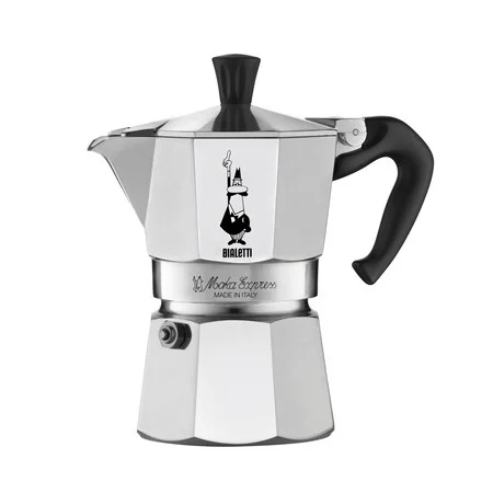 Bialetti Moka Express 2 cup 100ml гейзерная кофеварка чёрная