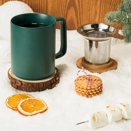 Kusmi tējas Tsarevna dāvanu komplekts - BIO melna beramā tēja 120g un krūze ar filtru un vāku