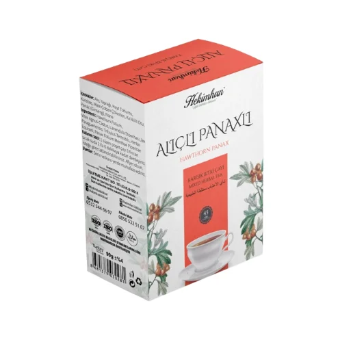 Чайный напиток женьшень-боярышник, 45 шт. 90г HEKIMHAN BİTKİSEK ALIÇLI KARIŞIK ÇAY