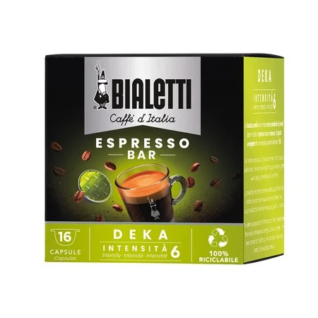 Bialetti - Deka - 16 Nespresso капсул кофе без кофеина