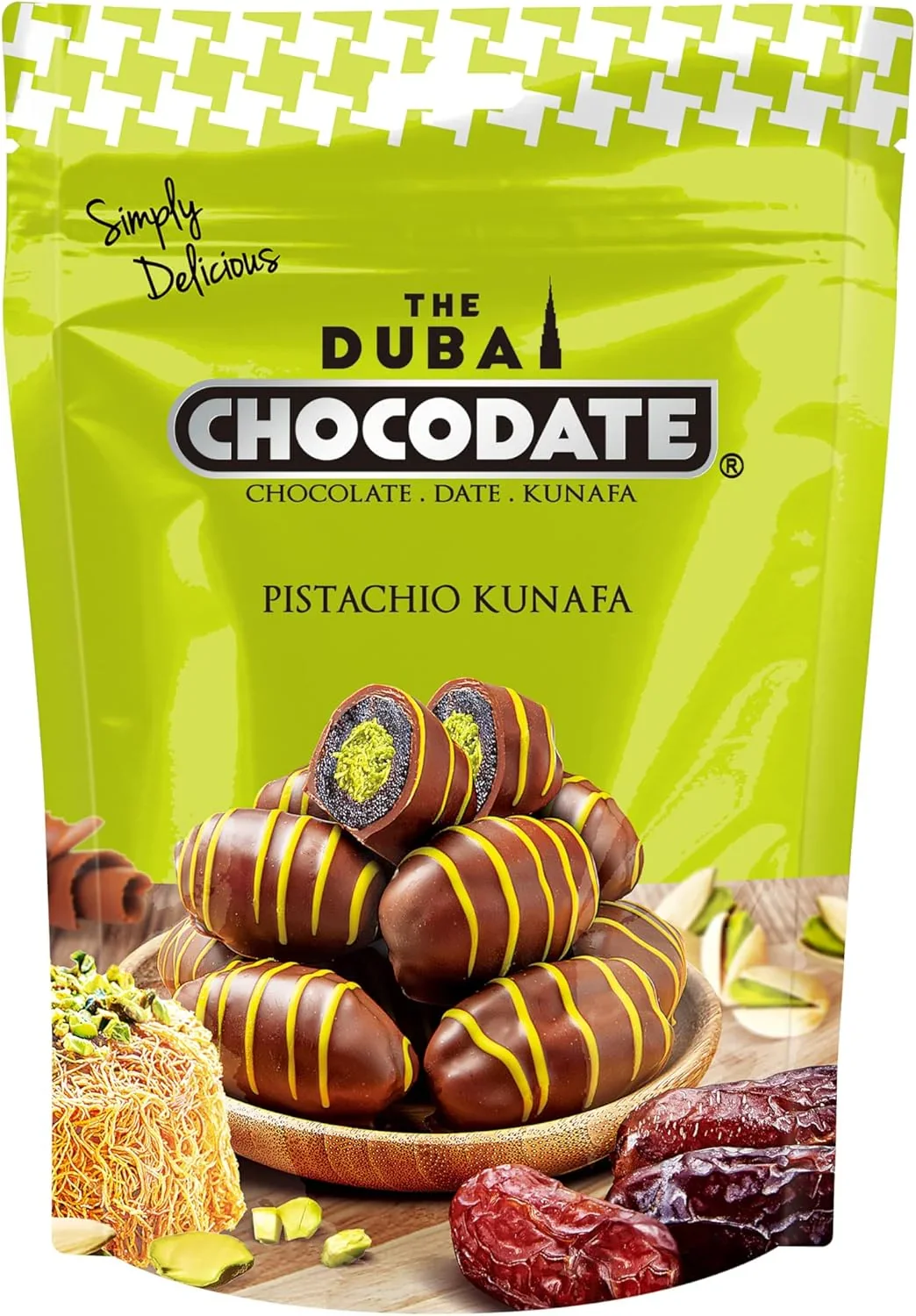 DUBAI Chocodate – финики с фисташкковой-кунафой в шоколаде, 90 г