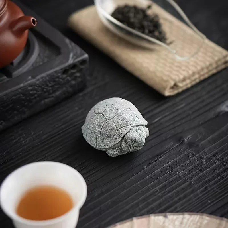 Tējas mīlulis - Akmens Bruņurupuču figūra