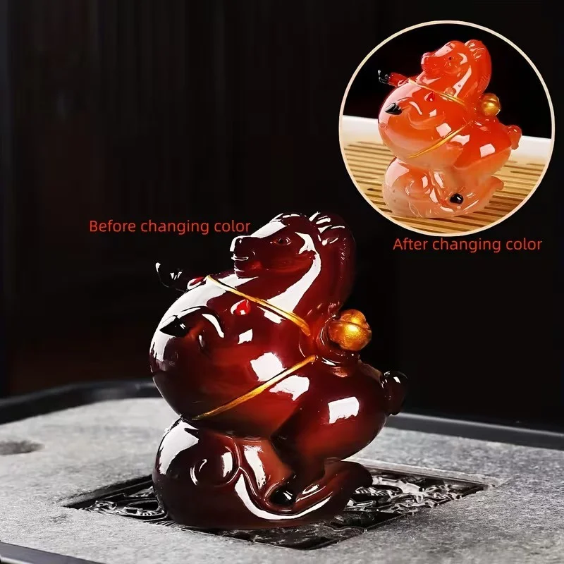 Чайный питомец меняющий цвет - Тан Красная Лошадь