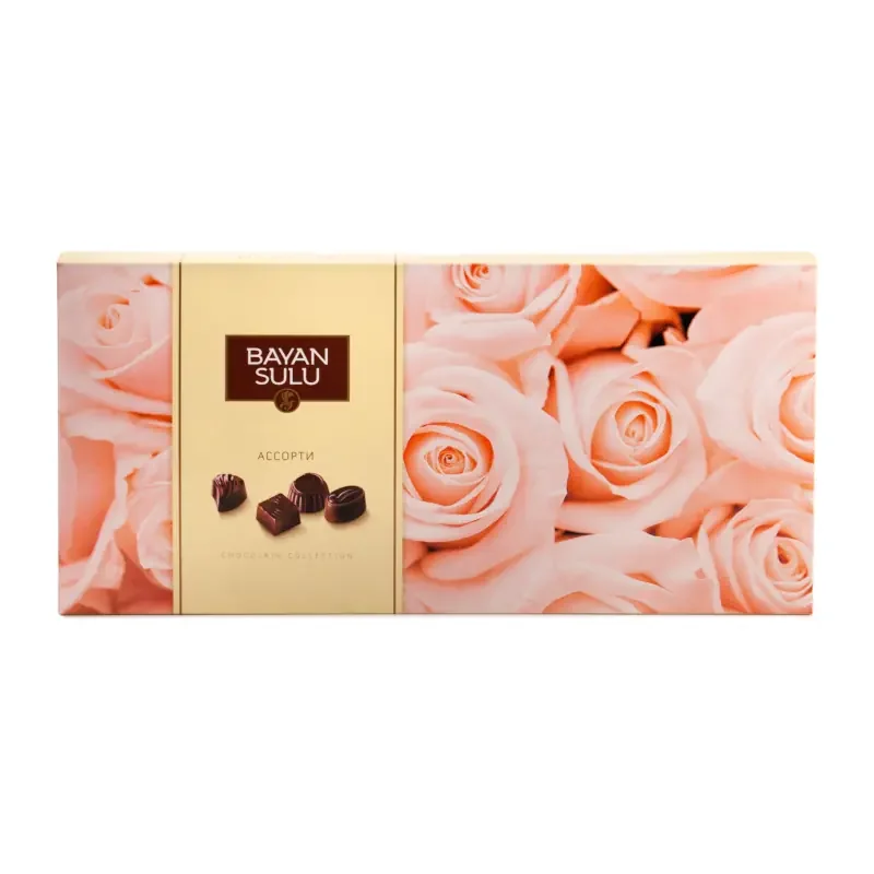 Dažādas šokolādes konfektes "BAYAN SULU" dāvanu kastītē, 256g