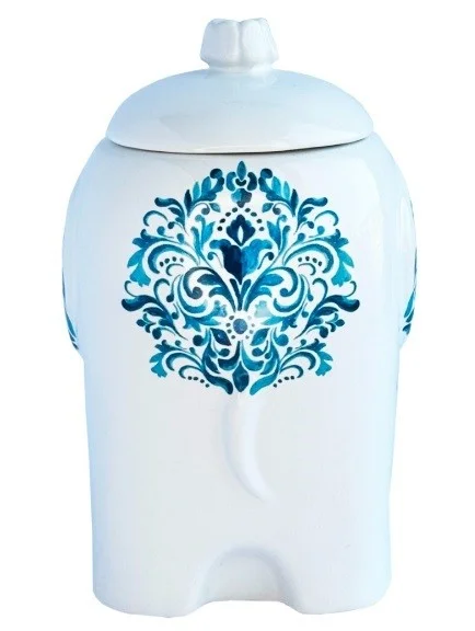 Melnā tēja keramikas burciņā ZILĀ AKVAREĻA - zilonis, 50 g