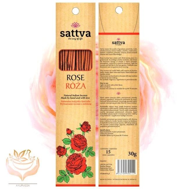 Ароматические палочки с запахом розы N15 30G SATTVA