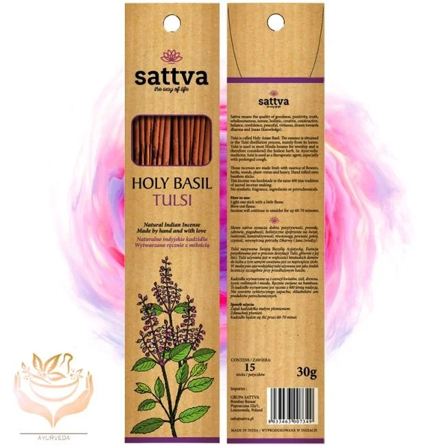Ароматические палочки с запахом тулси N15 30G SATTVA