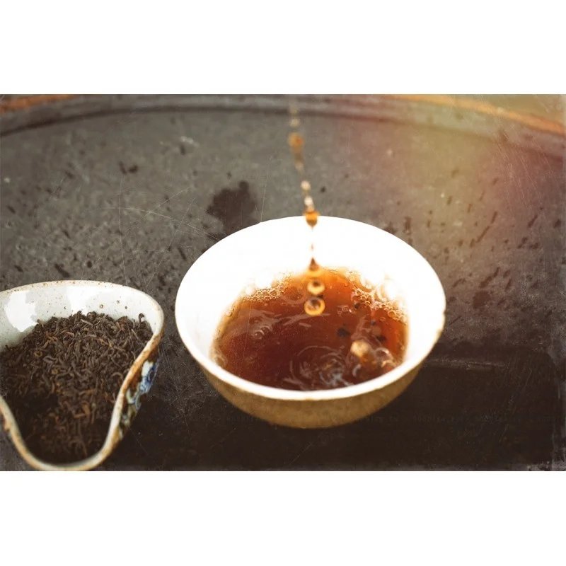 2015 Simao Palace Tribute Gong Ting Pu Er, nogatavināta Pueras tēja, 100g paka GT