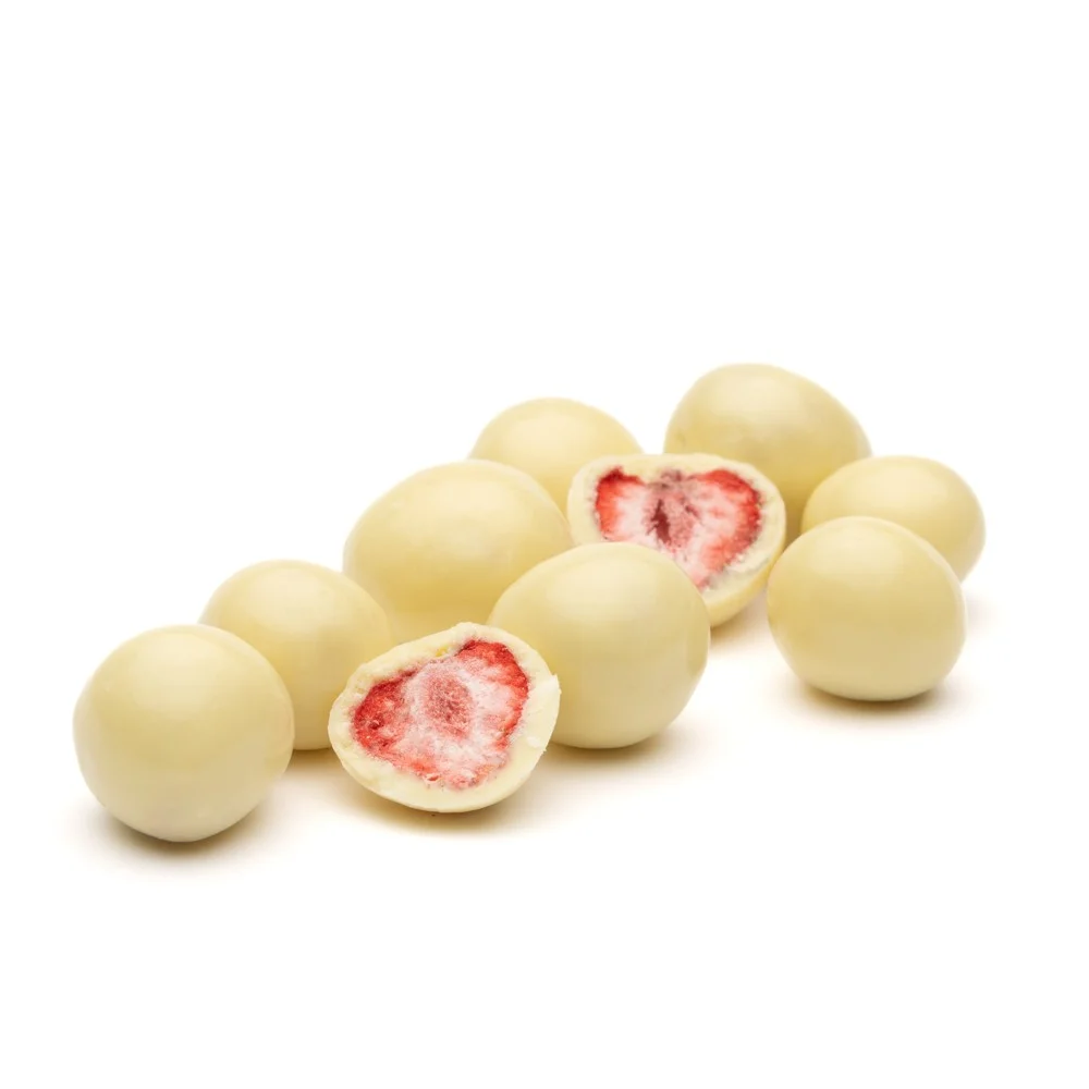 Liofilizētas zemenes baltajā šokolādē 80g RUTA