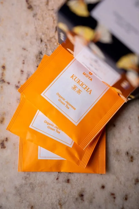 Moya Kukicha japāņu zaļā tēja piramīdas maisiņos 15 x 1,5g BIO