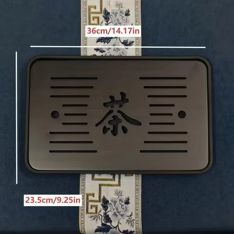 Medium Bambusa tējas paplāte - Gongfu tējas servēšanas paplāte