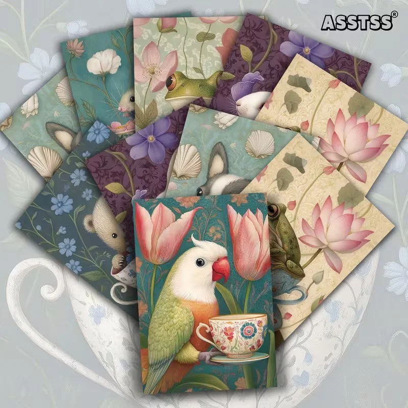 Kartiņa ar dzīvnieku un tasi