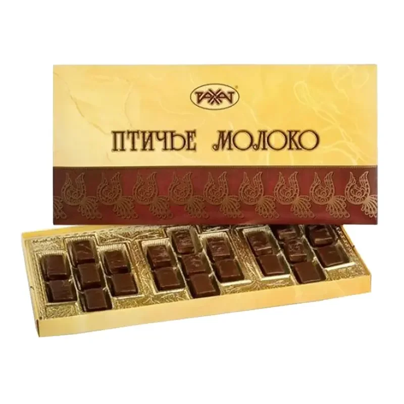 КОНФЕТЫ ШОКОЛАДНЫЕ "РАХАТ" "ПТИЧЬЕ МОЛОКО" АССОРТИ В ПОДАРОЧНОЙ КОРОБКЕ 290г