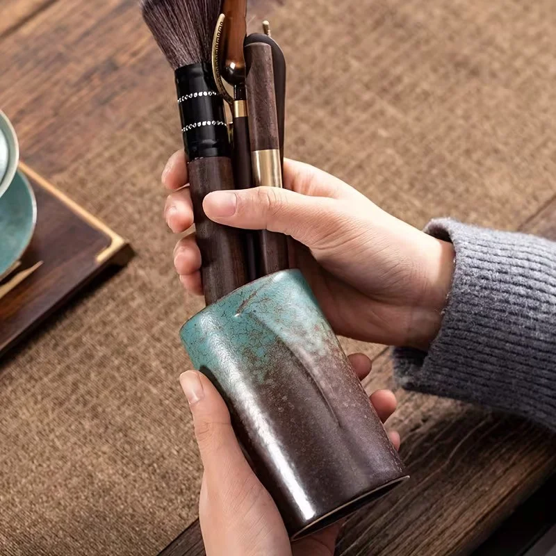 Tējas ceremonijas "Seši kungi" gongfu tējas komplekta aksesuāri