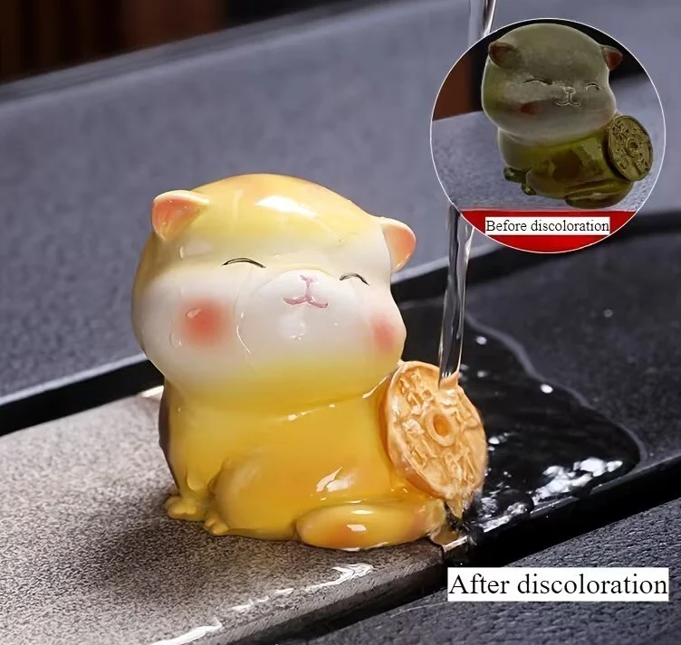 Чайный питомец меняющий цвет - Кот