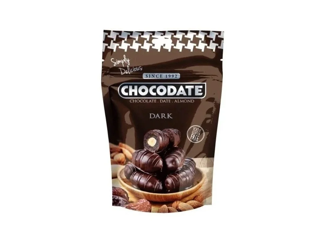 DUBAI Chocodate – финики в шоколаде с миндалем, в темном шоколаде, 90 г