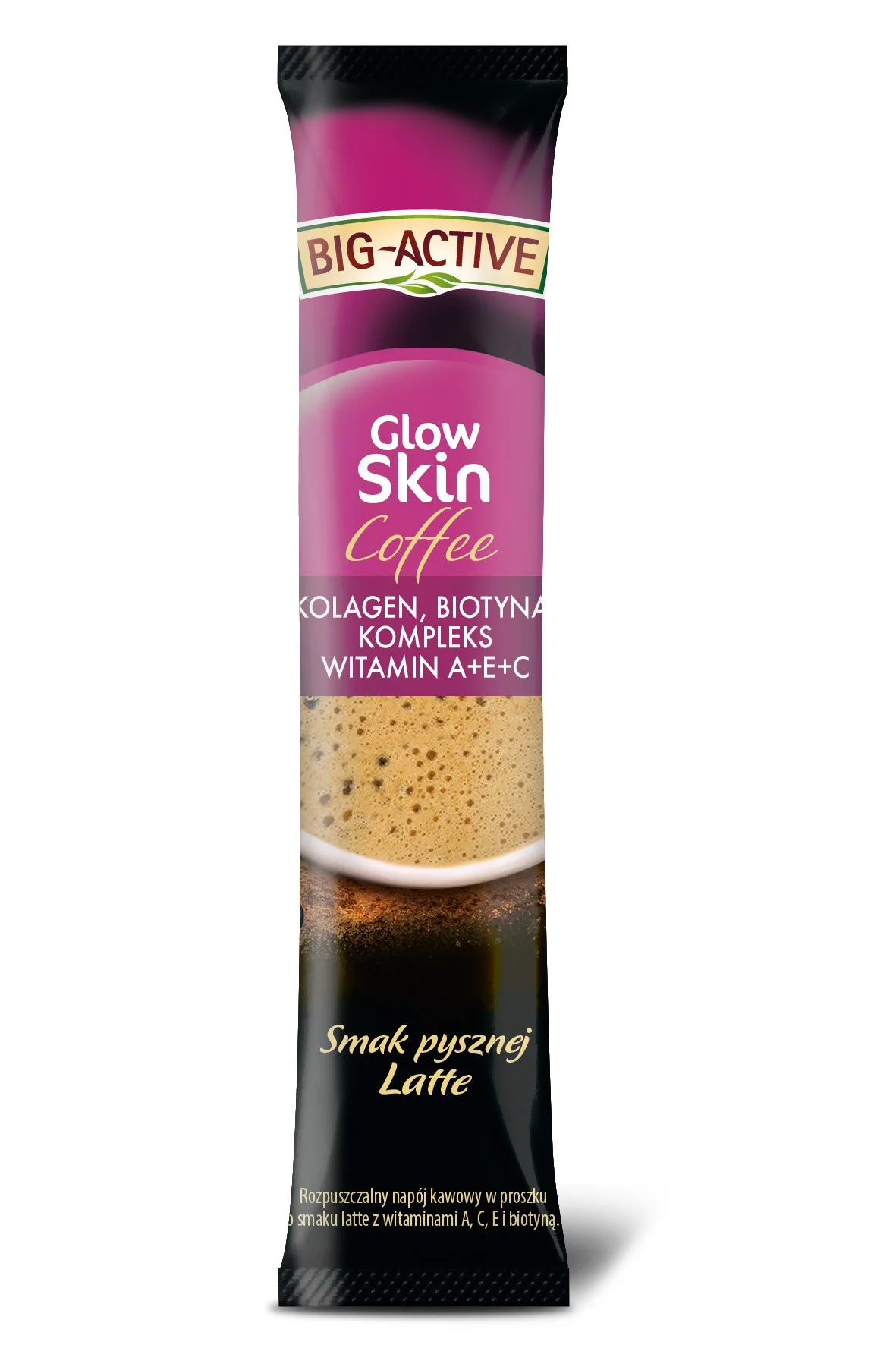Big-Active Glow Skin Coffee – šķištoša kafija gludai ādai, 10 paciņas