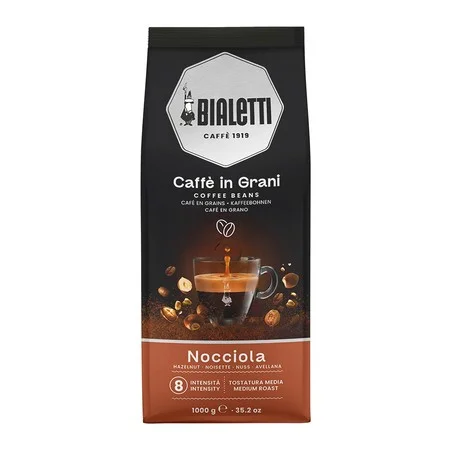 Ароматизированный зерновой кофе Bialetti - Caffe Macinato Nocciola Espresso фундук 1kg