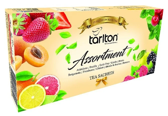 Tarlton melnā tēja Assortment 100x2g tējas paciņas