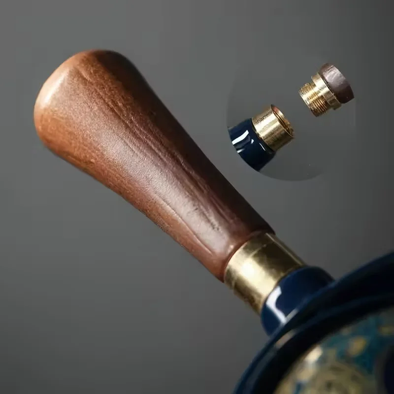 Ķīniešu tējas komplekts: tējkanna un 4 tasītes, vintaža dizains ar 360 grādu rotāciju