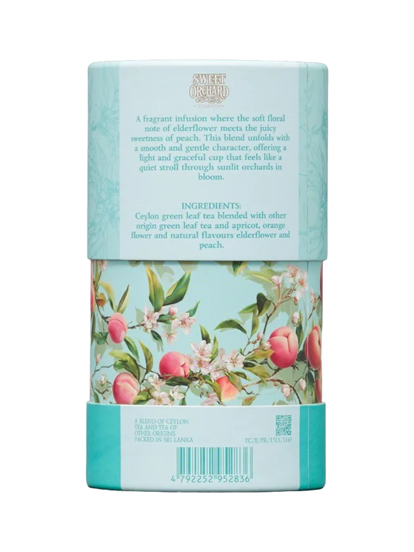 Zaļā tēja BASILUR SWEET ORCHARD PERSIKS UN PLŪŠKOKS 75g