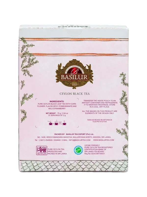 Melnā tēja BASILUR BLOOM CAFE BERRY TWIST 75g
